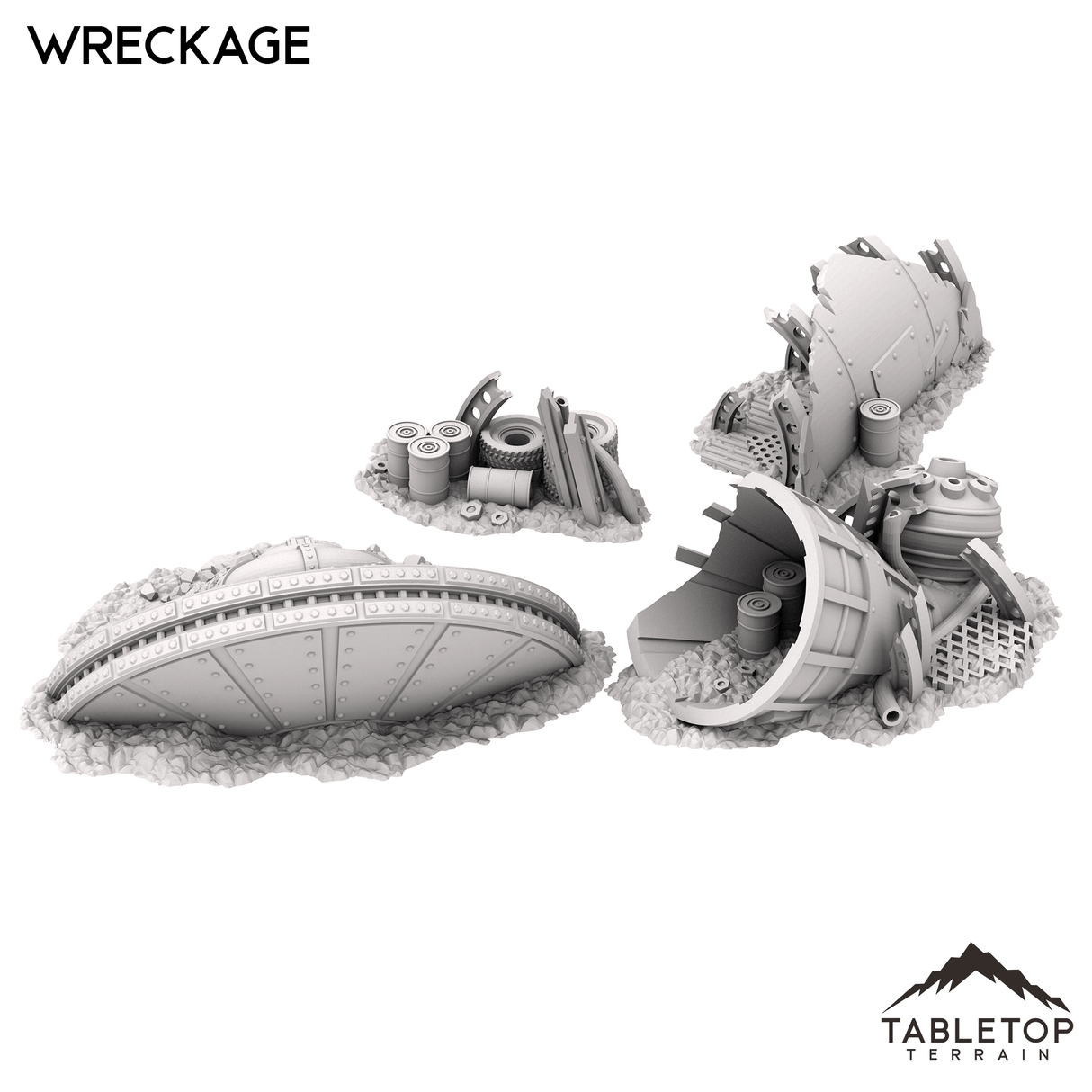 Tabletop Terrain Scatter Terrain Orc Wreckage - Warpzel-1A Orc Space Program