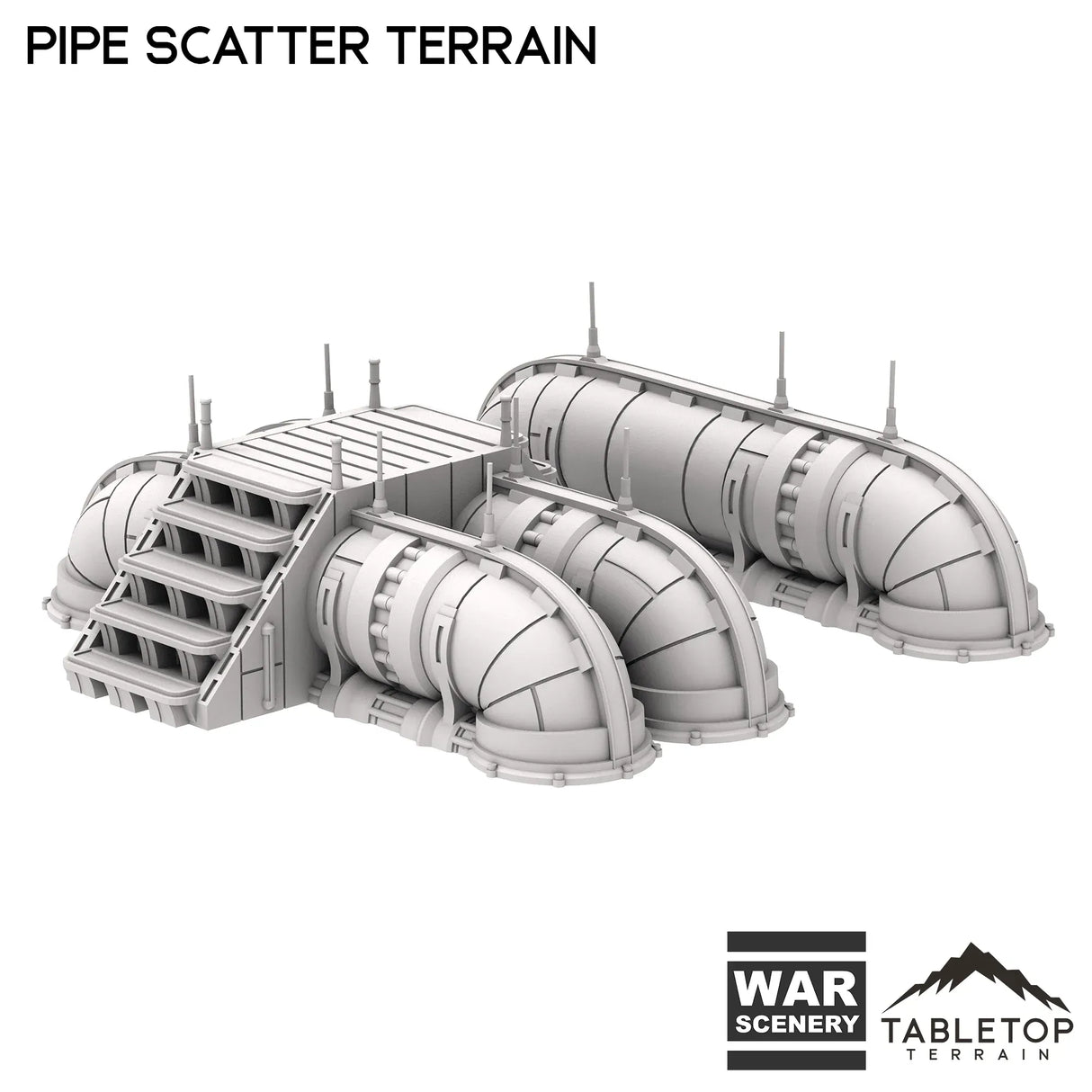Tabletop Terrain Scatter Terrain Pipe Scatter Terrain - Futuristic City