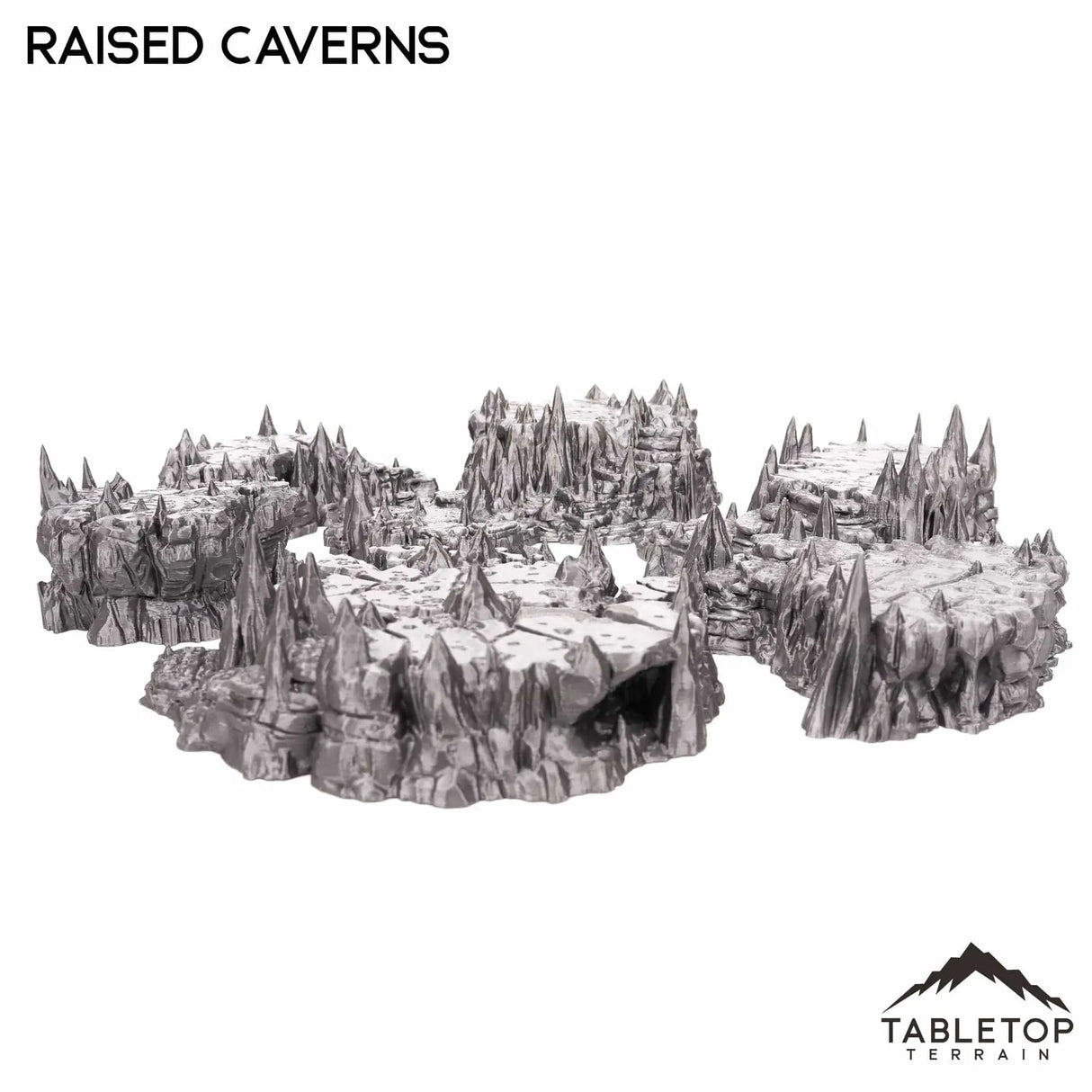 Tabletop Terrain Scatter Terrain Raised Caverns / Shroom with Bridges- Fantasy Scatter Terrain