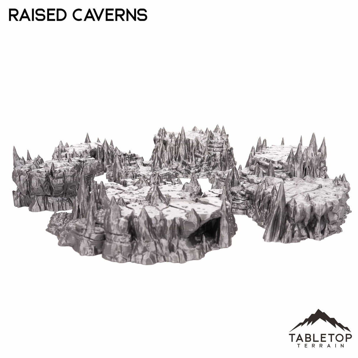 Tabletop Terrain Scatter Terrain Raised Caverns / Shroom with Bridges- Fantasy Scatter Terrain