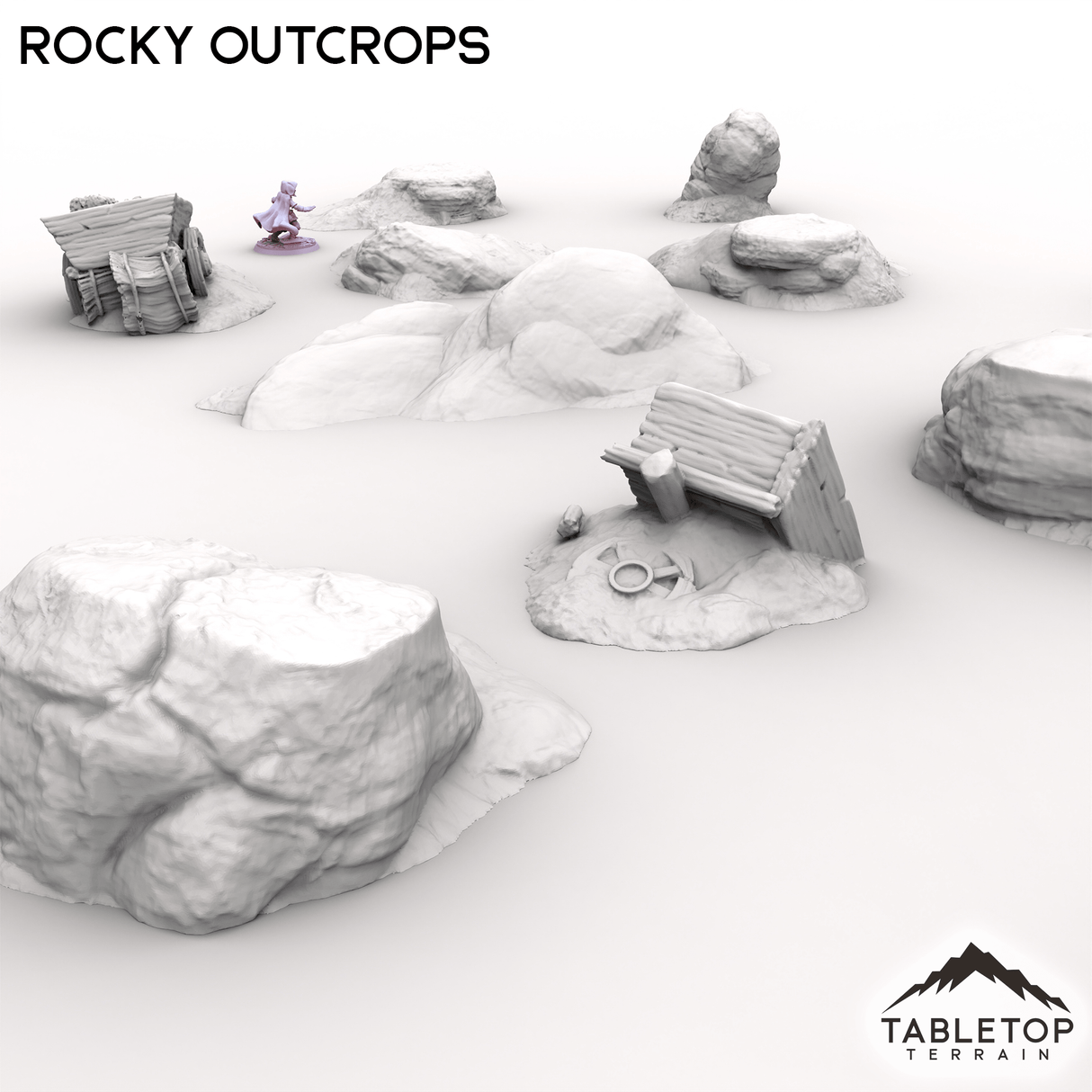 Tabletop Terrain Scatter Terrain Rocky Outcrops - Kingdom of Saxonia