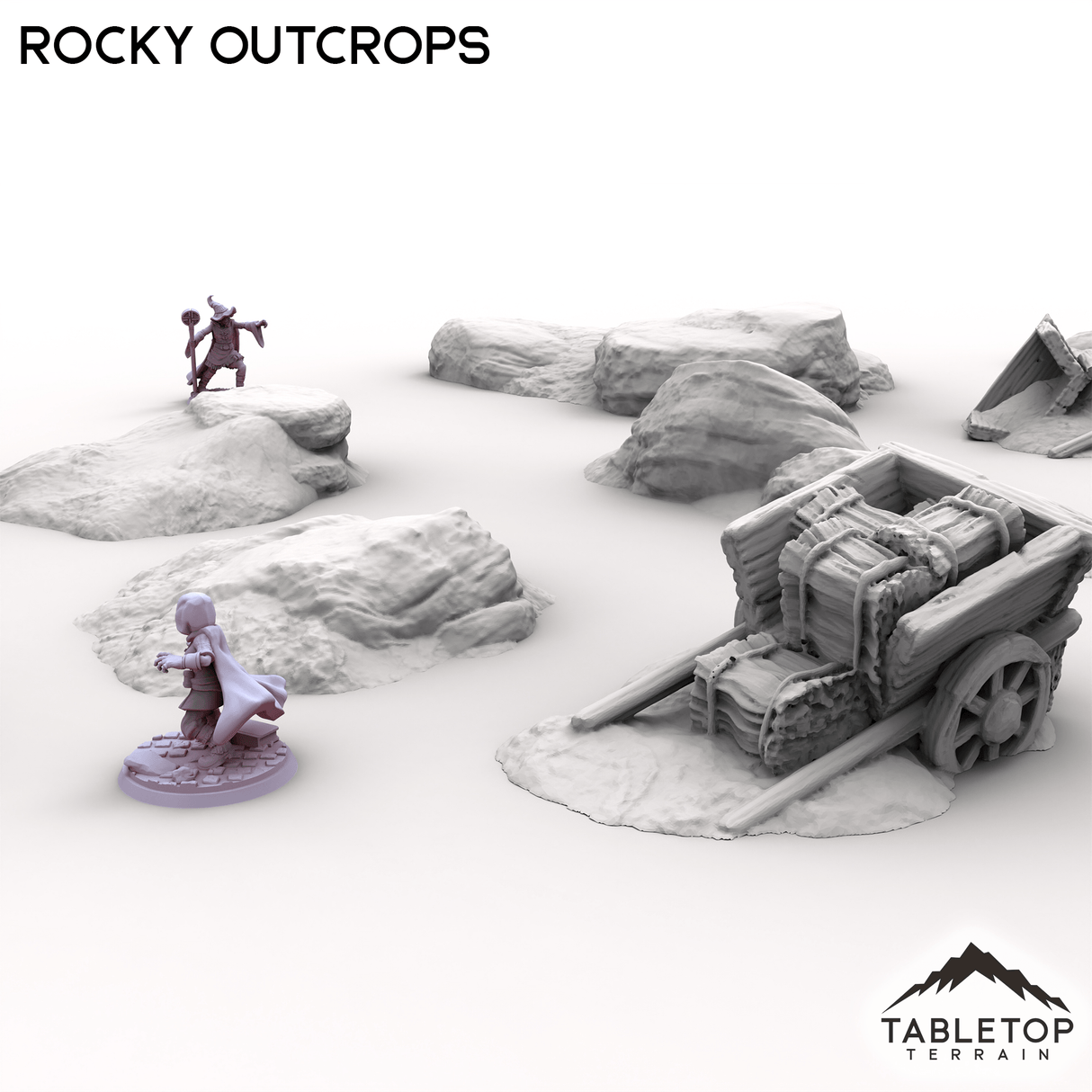 Tabletop Terrain Scatter Terrain Rocky Outcrops - Kingdom of Saxonia