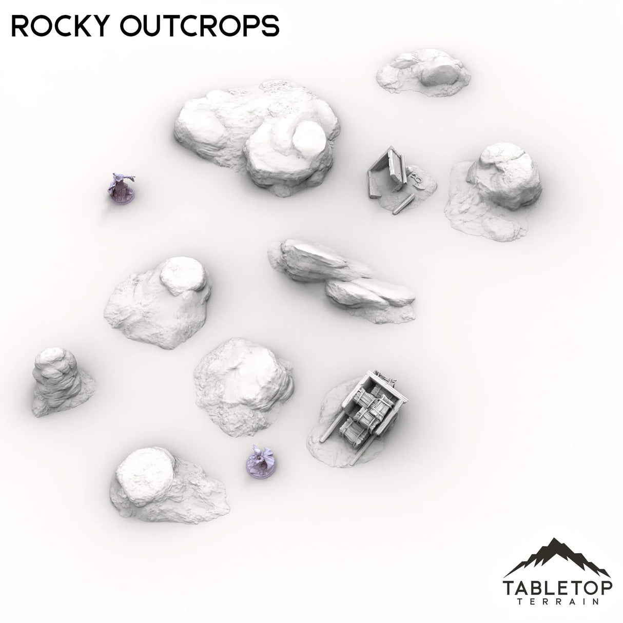 Tabletop Terrain Scatter Terrain Rocky Outcrops - Kingdom of Saxonia