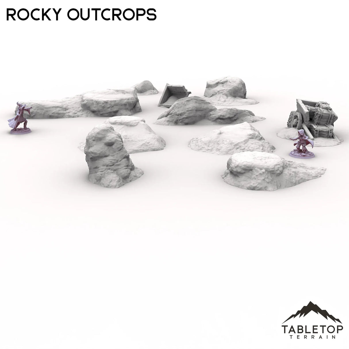 Tabletop Terrain Scatter Terrain Rocky Outcrops - Kingdom of Saxonia