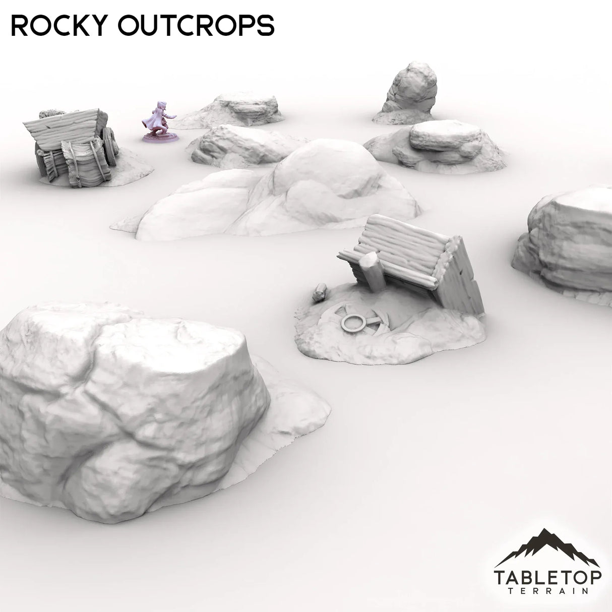 Tabletop Terrain Scatter Terrain Rocky Outcrops - Kingdom of Saxonia