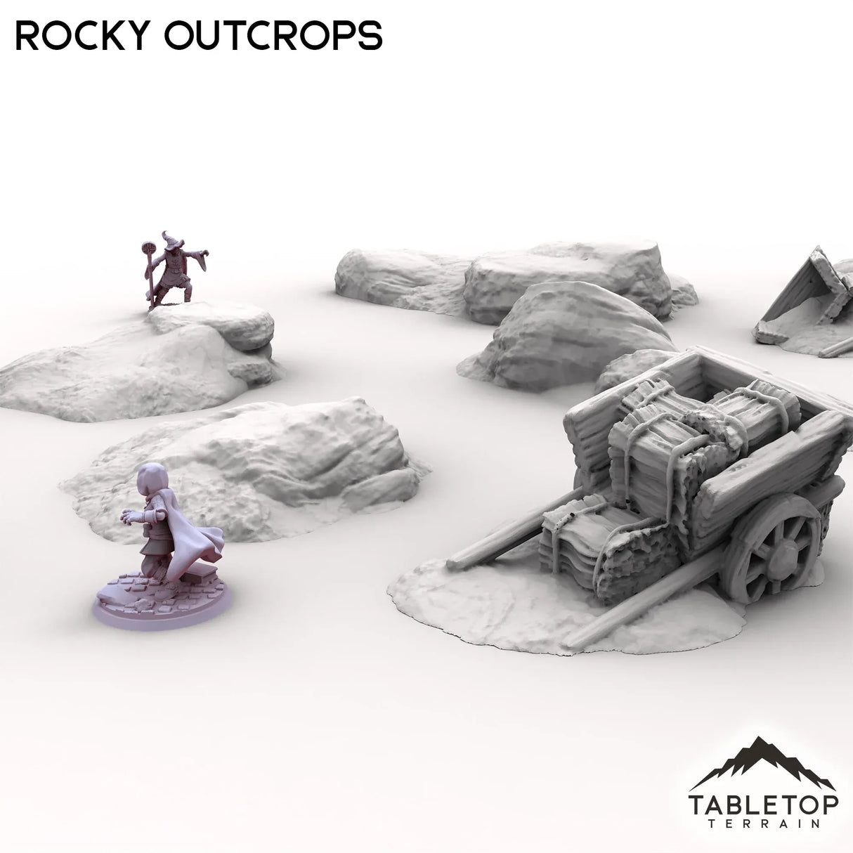 Tabletop Terrain Scatter Terrain Rocky Outcrops - Kingdom of Saxonia