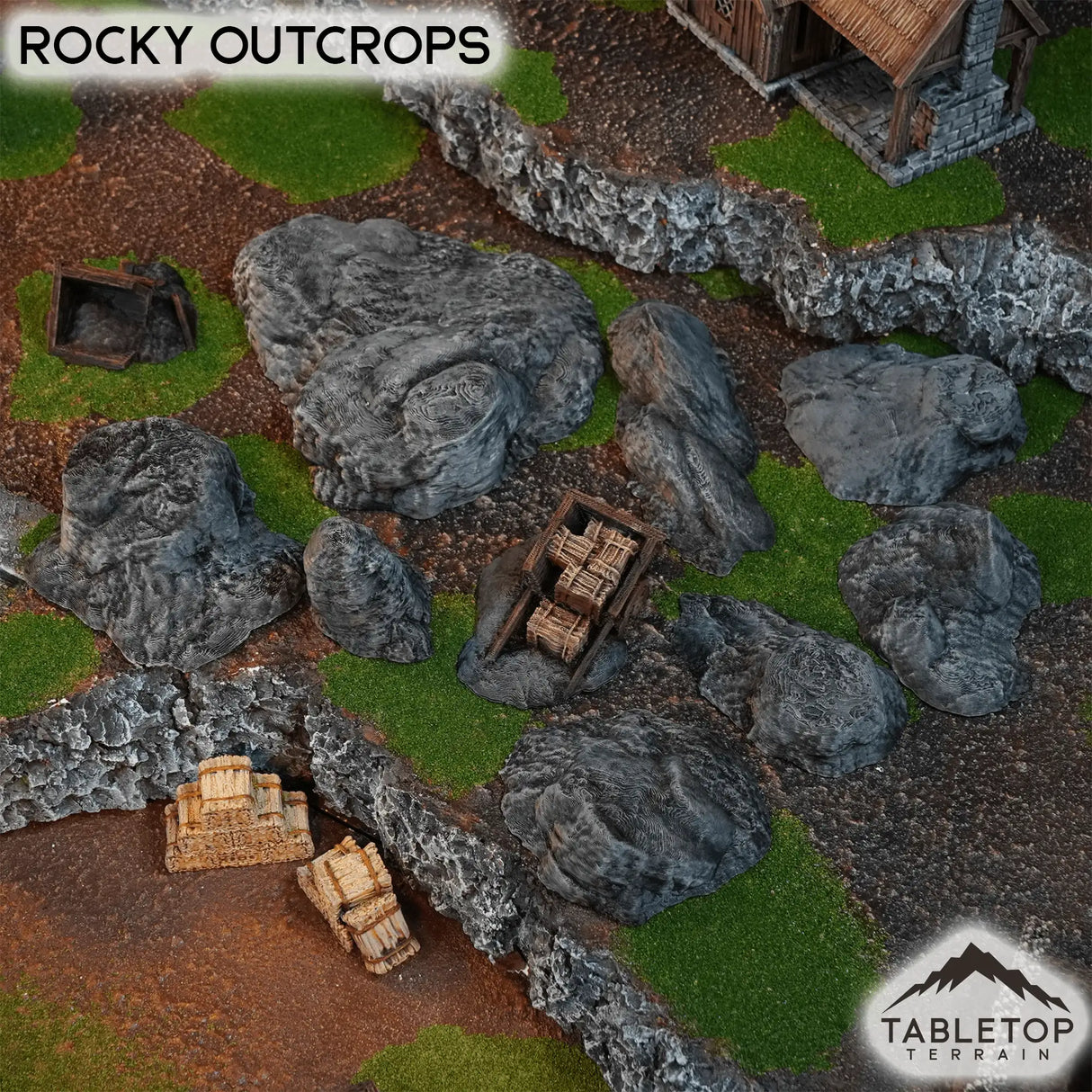 Tabletop Terrain Scatter Terrain Rocky Outcrops - Kingdom of Saxonia