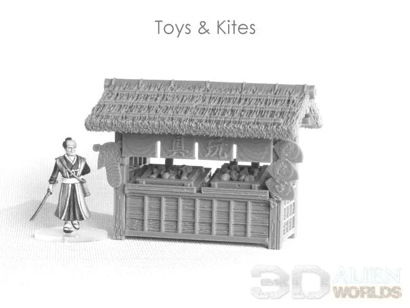 Tabletop Terrain Scatter Terrain Samurai Market Stalls