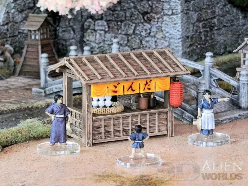 Tabletop Terrain Scatter Terrain Samurai Market Stalls