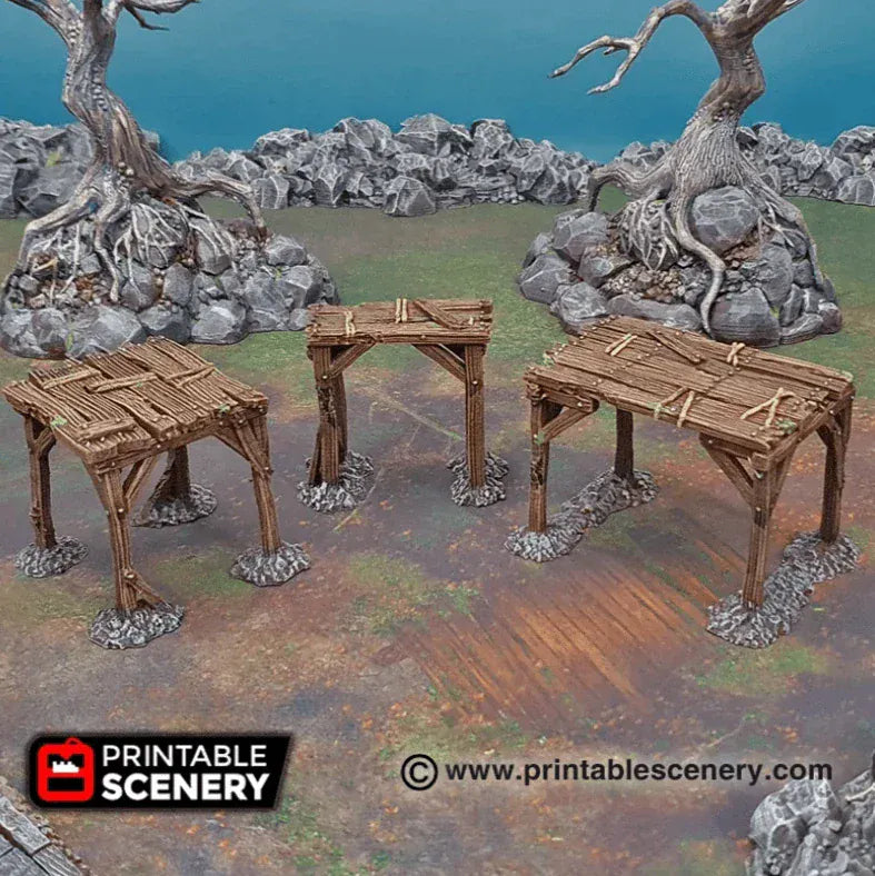 Tabletop Terrain Scatter Terrain Scaffolding and Support Columns - Scatter Terrain