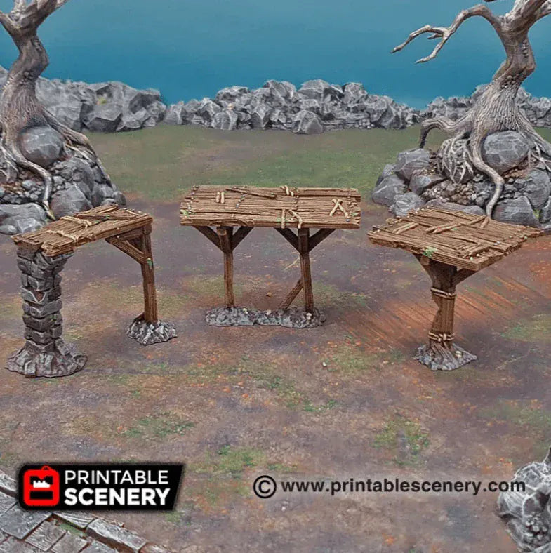 Tabletop Terrain Scatter Terrain Scaffolding and Support Columns - Scatter Terrain