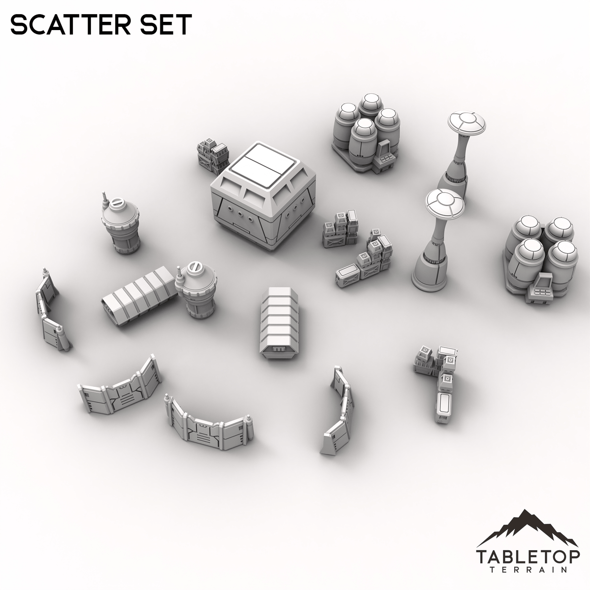 Tabletop Terrain Scatter Terrain Scatter Set - To'ka Station