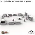 Tabletop Terrain Scatter Terrain Sci Fi Barracks Furniture Scatter