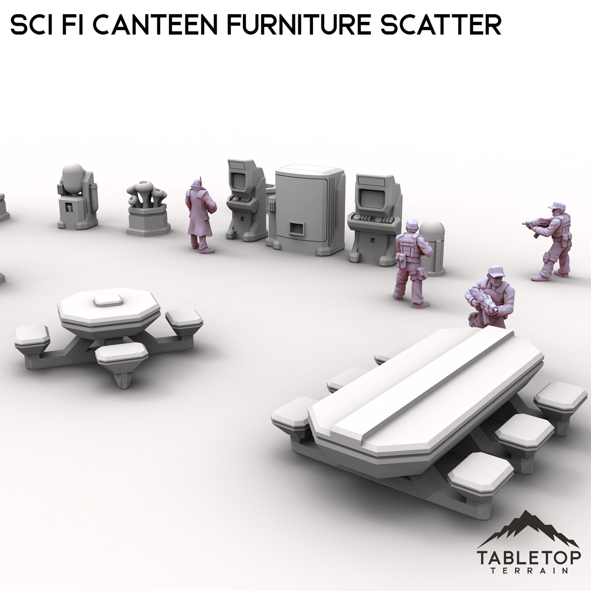 Tabletop Terrain Scatter Terrain Sci Fi Canteen Furniture Scatter