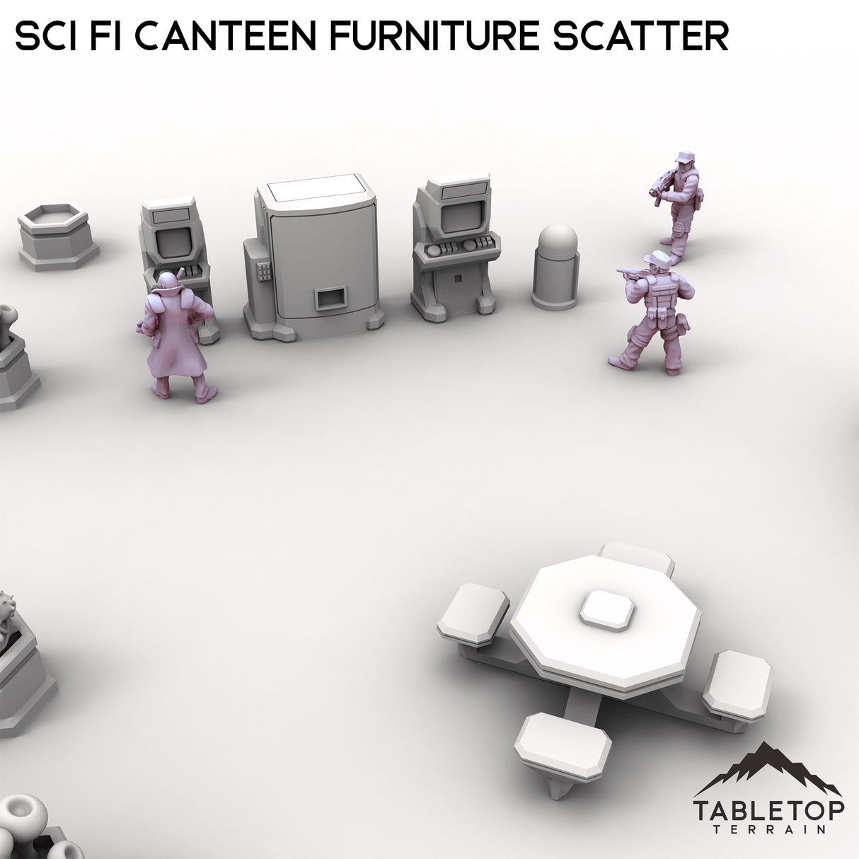 Tabletop Terrain Scatter Terrain Sci Fi Canteen Furniture Scatter