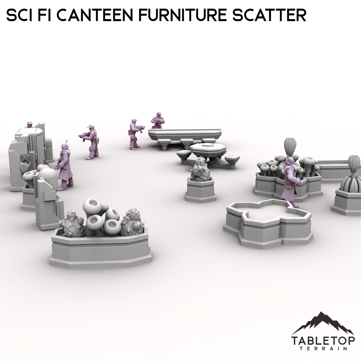 Tabletop Terrain Scatter Terrain Sci Fi Canteen Furniture Scatter
