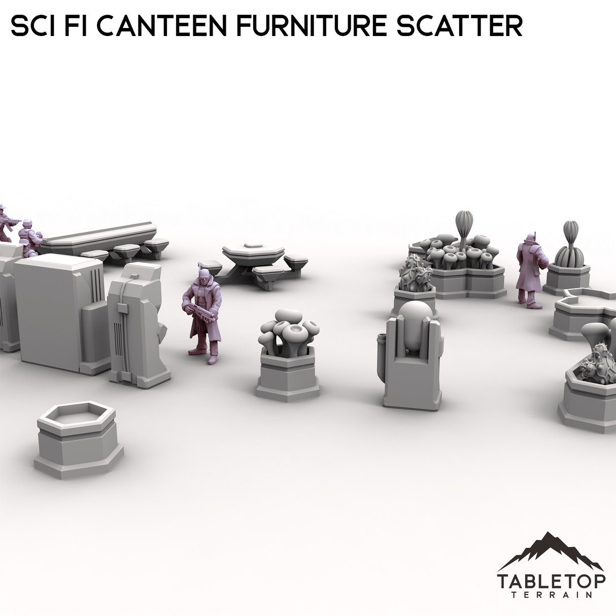Tabletop Terrain Scatter Terrain Sci Fi Canteen Furniture Scatter