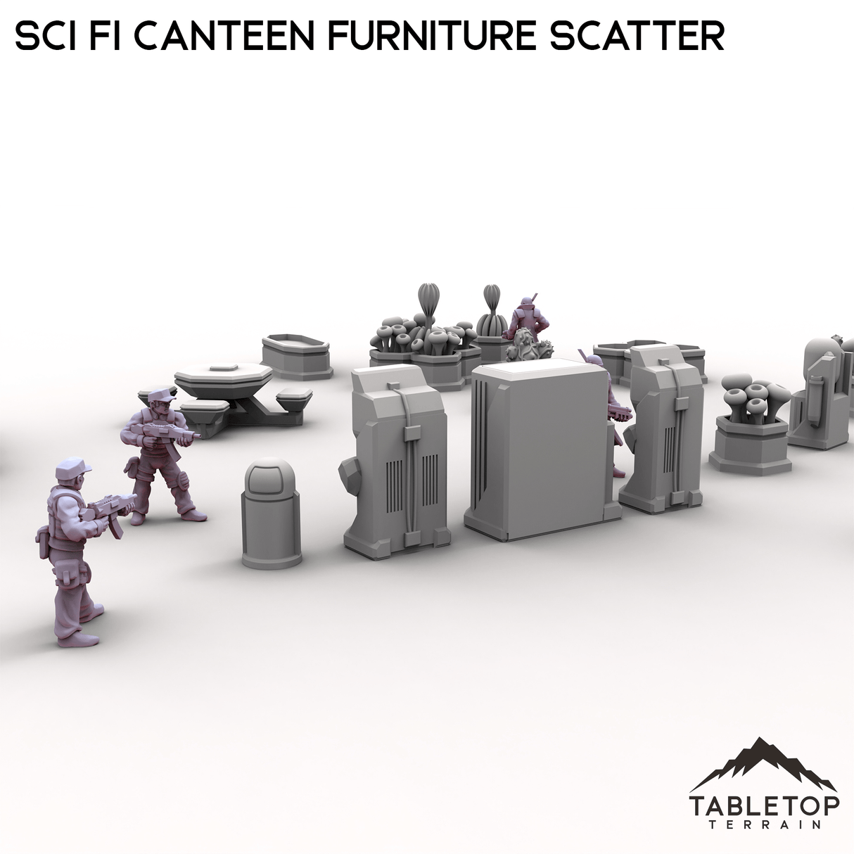 Tabletop Terrain Scatter Terrain Sci Fi Canteen Furniture Scatter