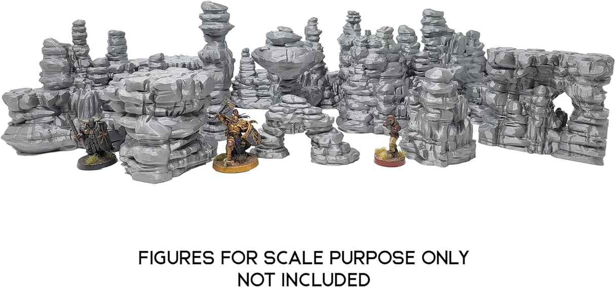 Tabletop Terrain Scatter Terrain Sci-Fi Desert Canyon Rocks - Scatter Terrain