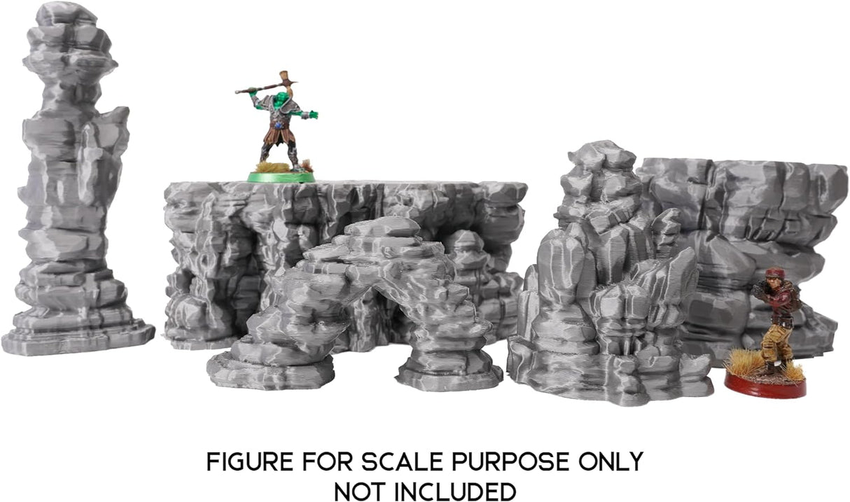 Tabletop Terrain Scatter Terrain Sci-Fi Desert Canyon Rocks - Scatter Terrain