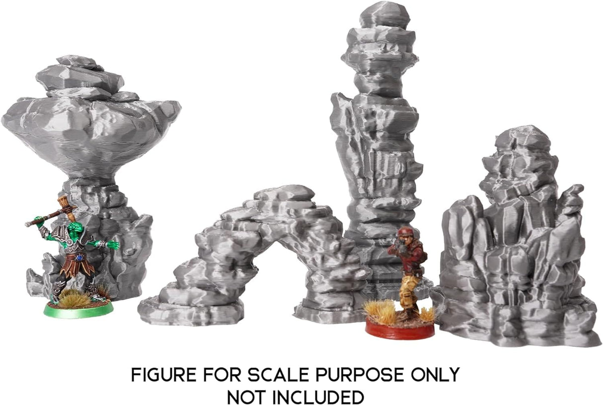 Tabletop Terrain Scatter Terrain Sci-Fi Desert Canyon Rocks - Scatter Terrain