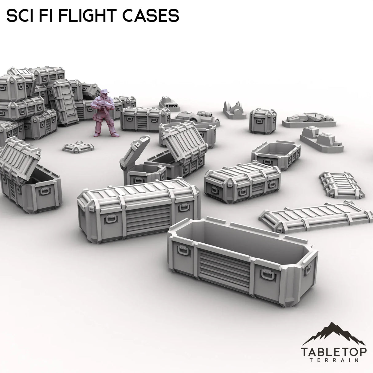 Tabletop Terrain Scatter Terrain Sci Fi Flight Cases Scatter