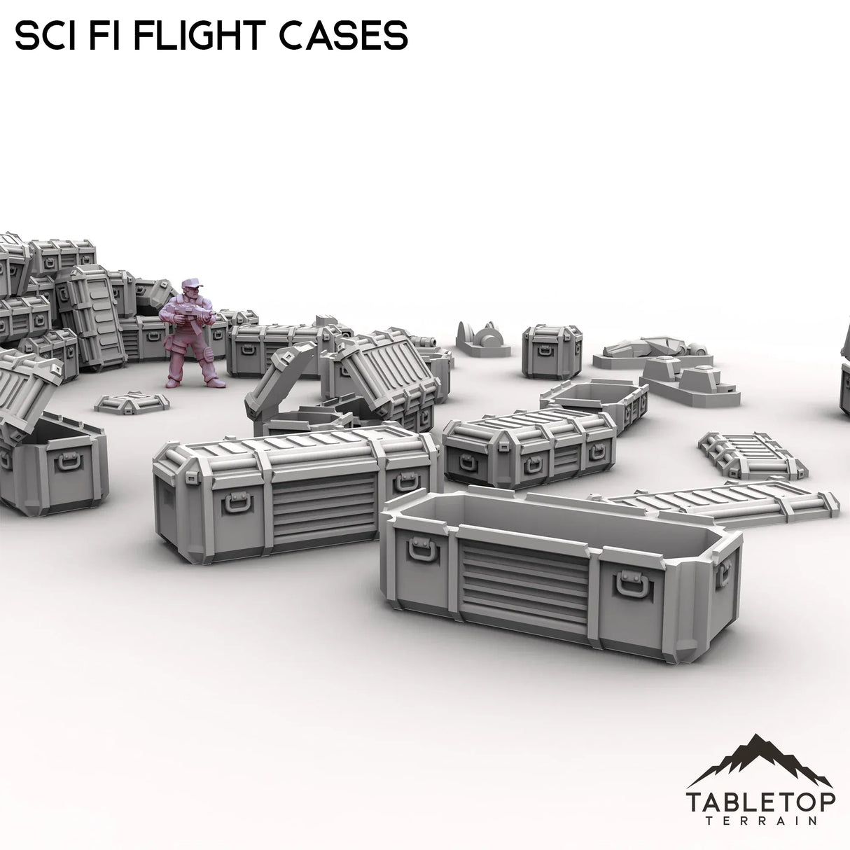 Tabletop Terrain Scatter Terrain Sci Fi Flight Cases Scatter