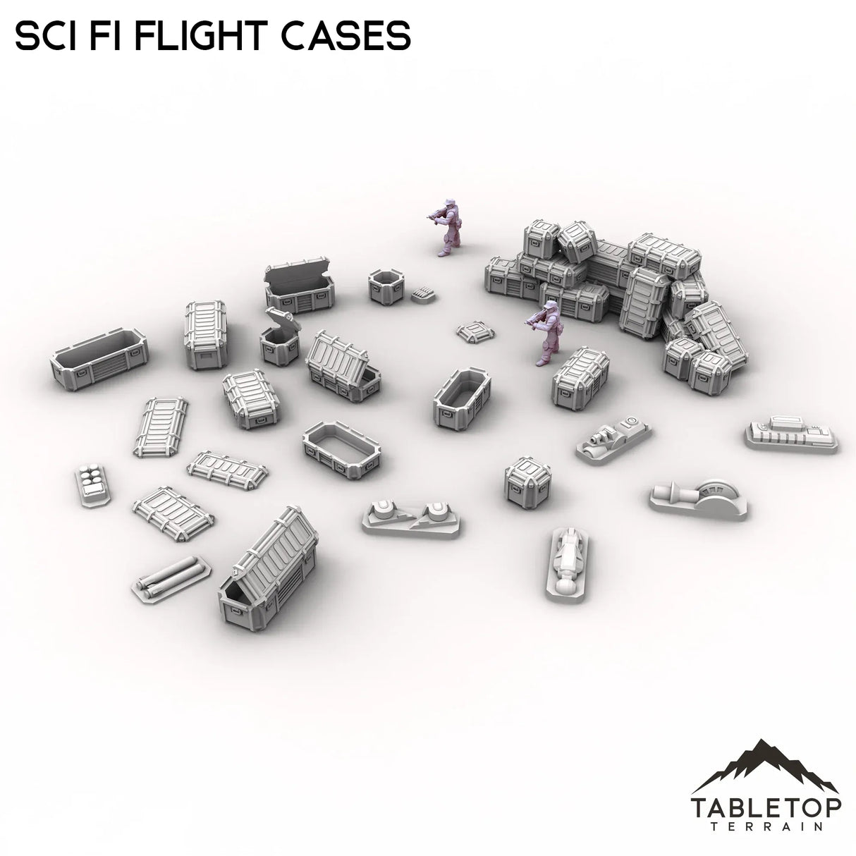 Tabletop Terrain Scatter Terrain Sci Fi Flight Cases Scatter