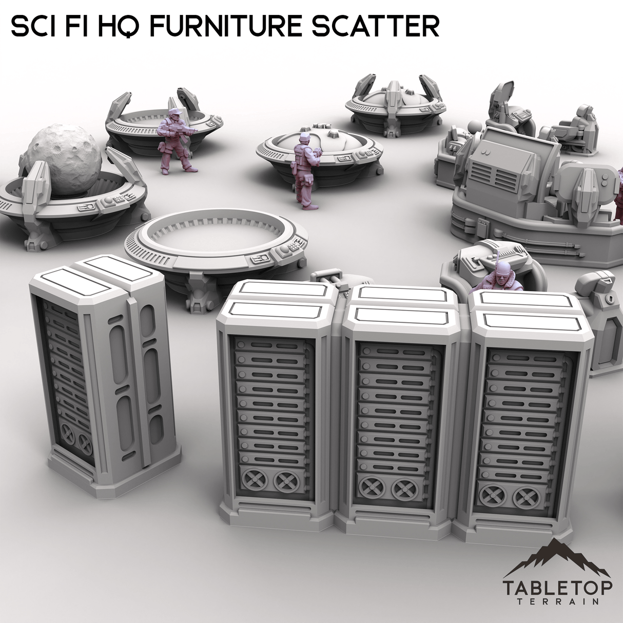 Tabletop Terrain Scatter Terrain Sci Fi HQ Furniture Scatter
