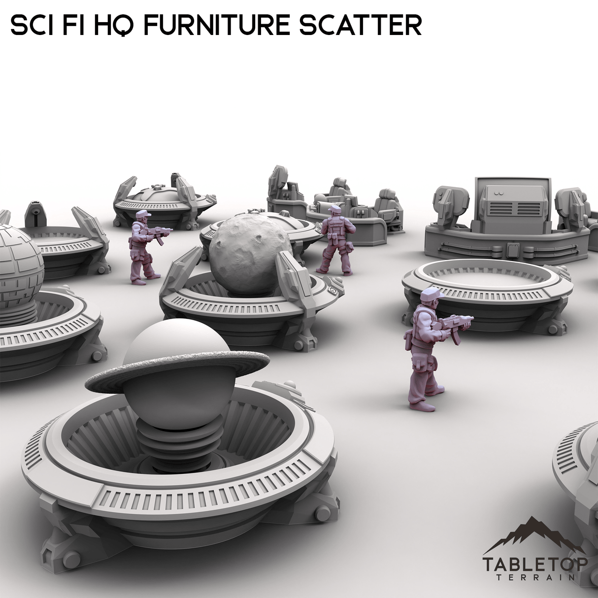 Tabletop Terrain Scatter Terrain Sci Fi HQ Furniture Scatter