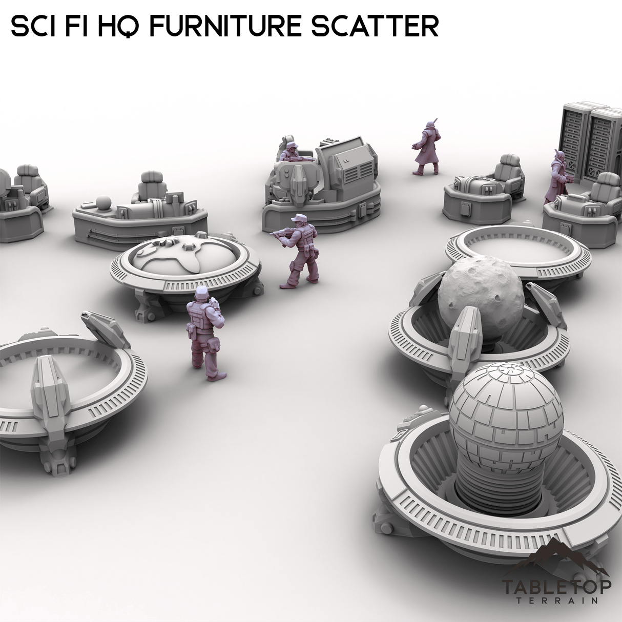 Tabletop Terrain Scatter Terrain Sci Fi HQ Furniture Scatter