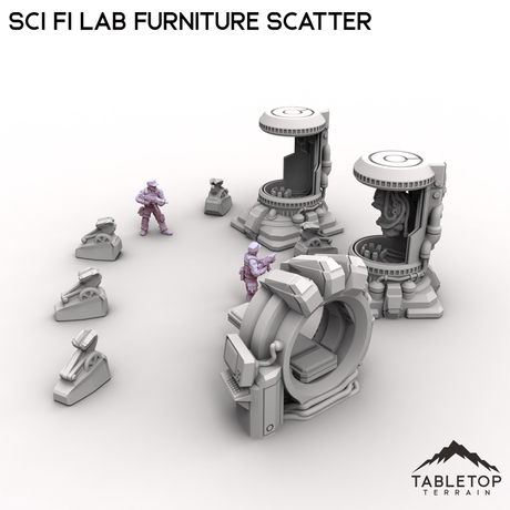 Tabletop Terrain Scatter Terrain Sci Fi Lab Furniture Scatter