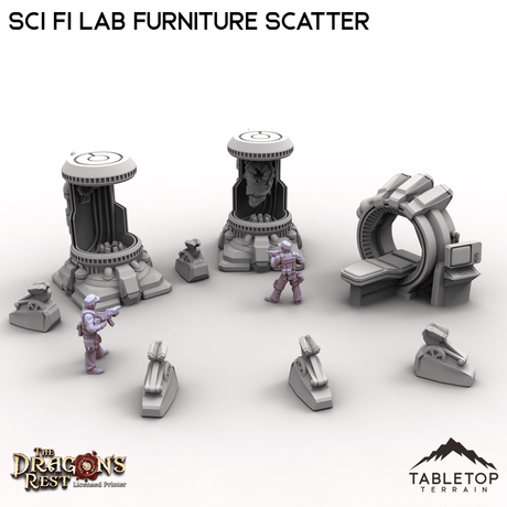 Tabletop Terrain Scatter Terrain Sci Fi Lab Furniture Scatter