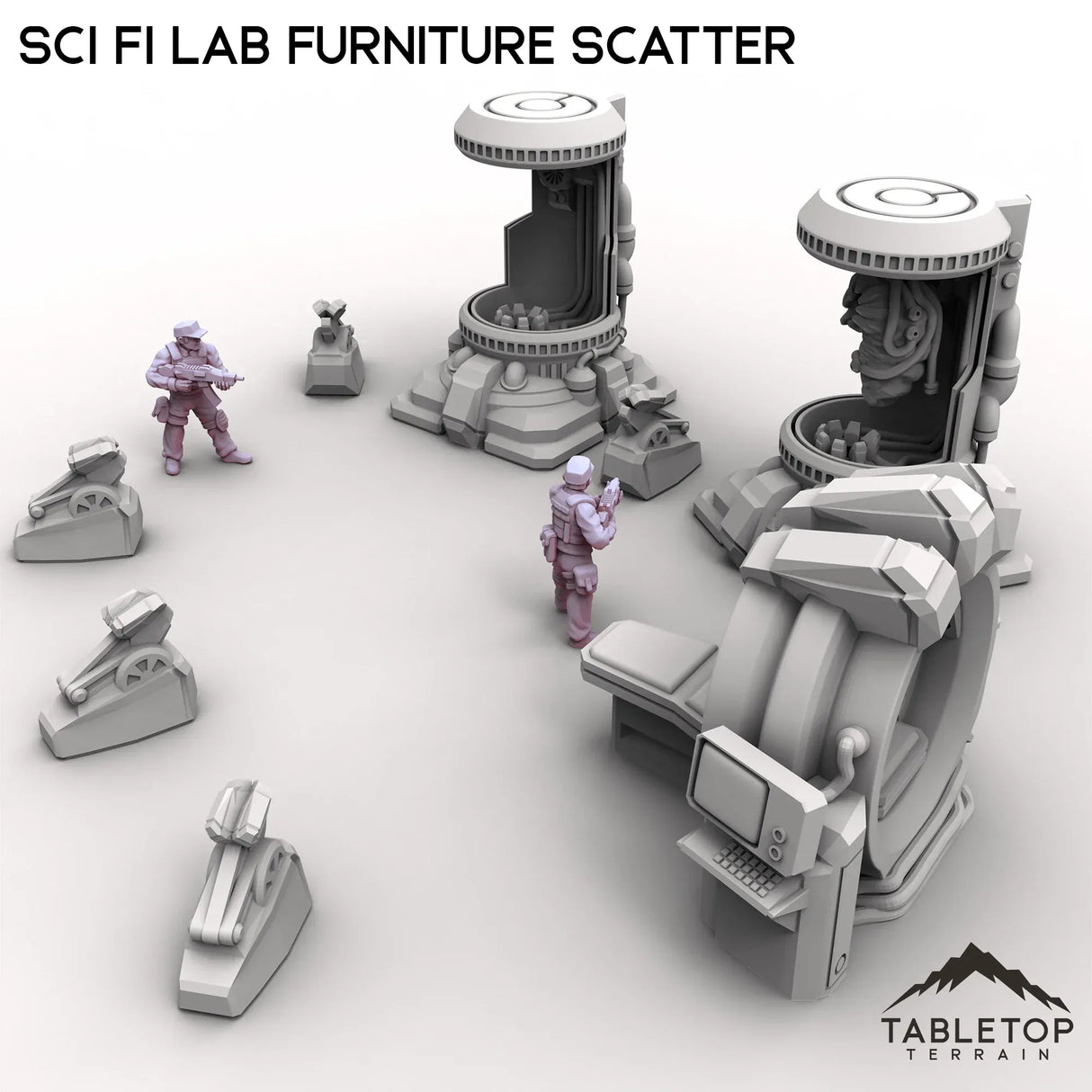 Tabletop Terrain Scatter Terrain Sci Fi Lab Furniture Scatter