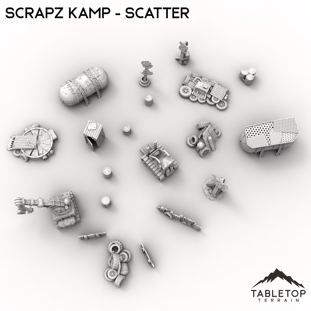 Tabletop Terrain Scatter Terrain Scrapz Kamp - Scatter