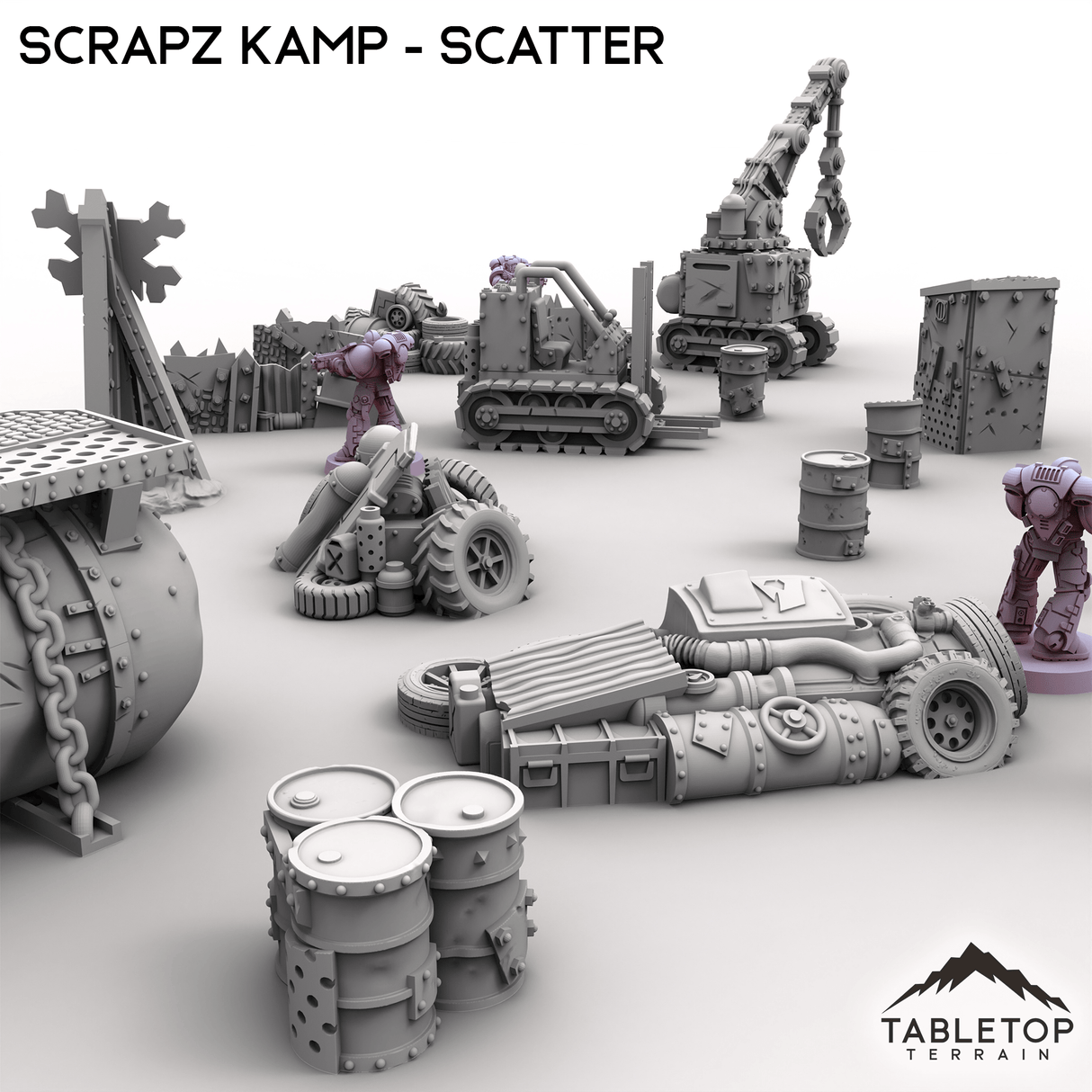Tabletop Terrain Scatter Terrain Scrapz Kamp - Scatter