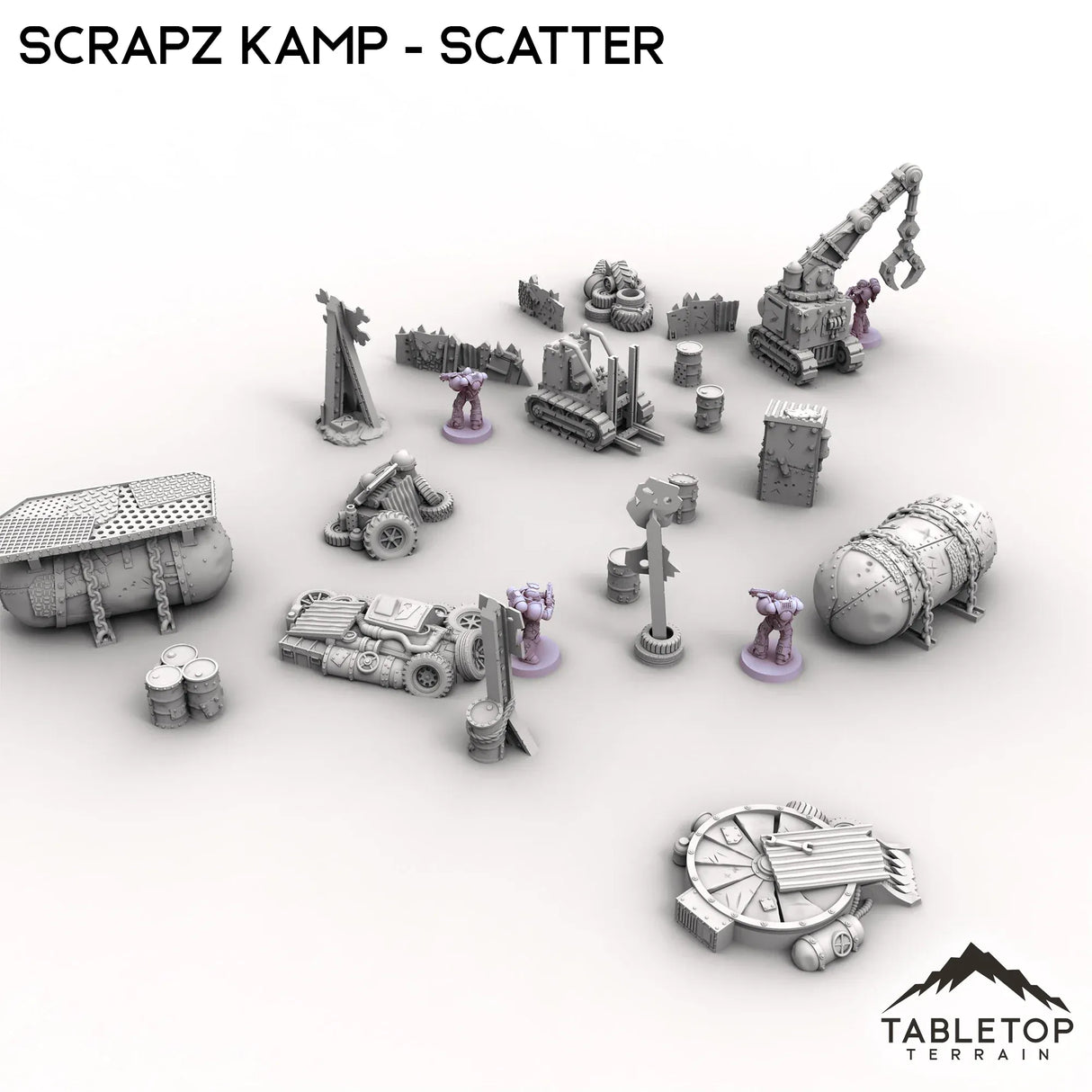 Tabletop Terrain Scatter Terrain Scrapz Kamp - Scatter