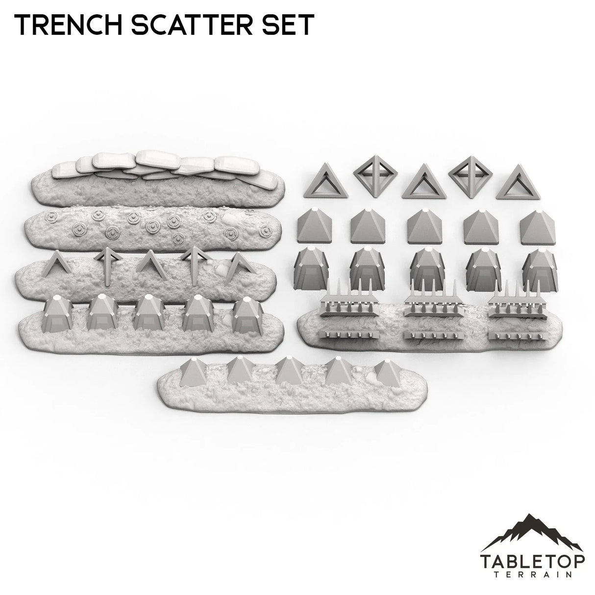 Tabletop Terrain Scatter Terrain Trench Scatter Set