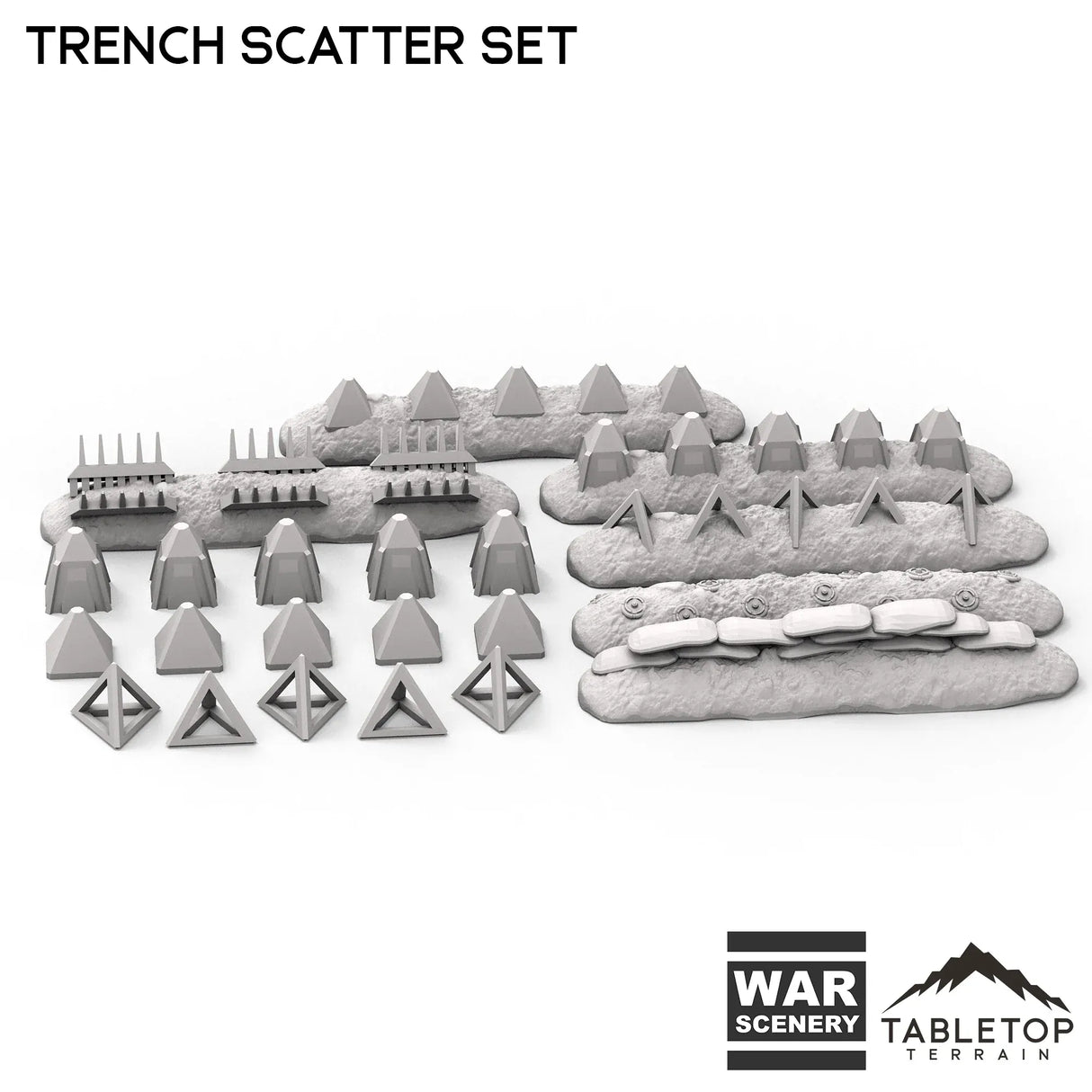 Tabletop Terrain Scatter Terrain Trench Scatter Set