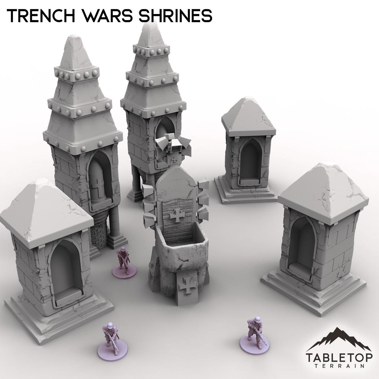 Tabletop Terrain Scatter Terrain Trench Wars Shrines