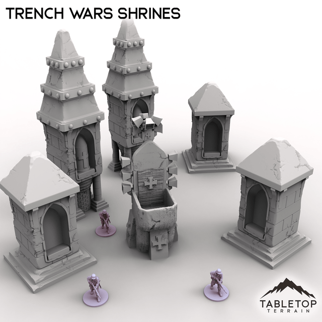 Tabletop Terrain Scatter Terrain Trench Wars Shrines