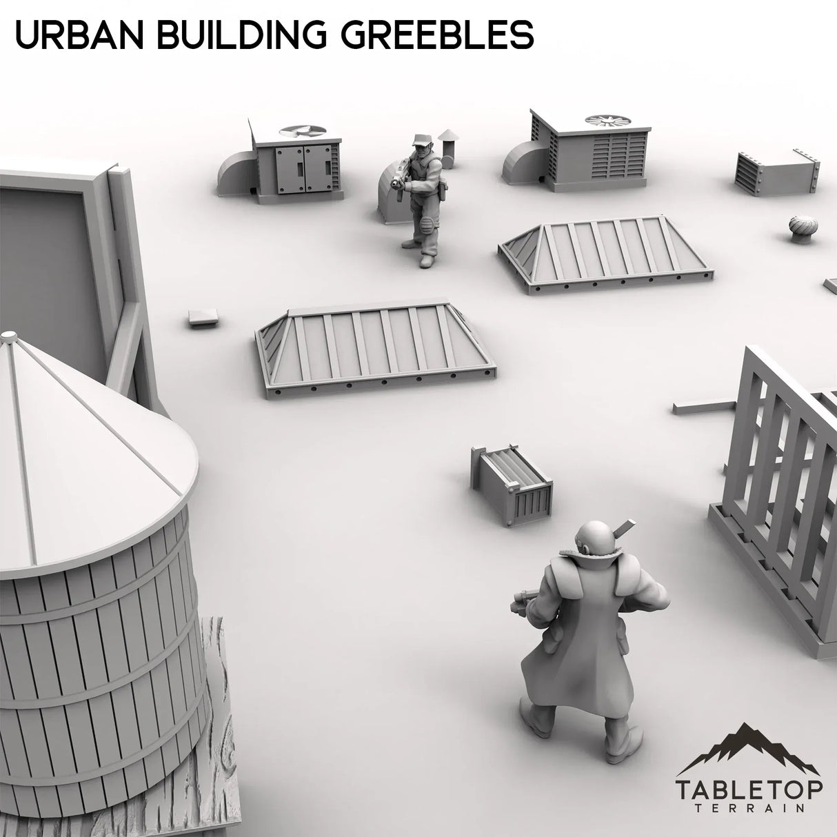 Tabletop Terrain Scatter Terrain Urban Building Greebles - MCP Scatter Terrain