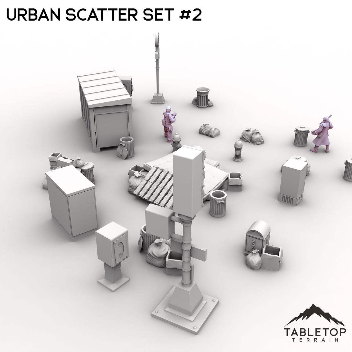 Tabletop Terrain Scatter Terrain Urban Scatter Set #2