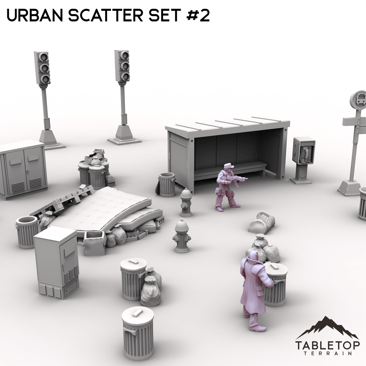 Tabletop Terrain Scatter Terrain Urban Scatter Set #2