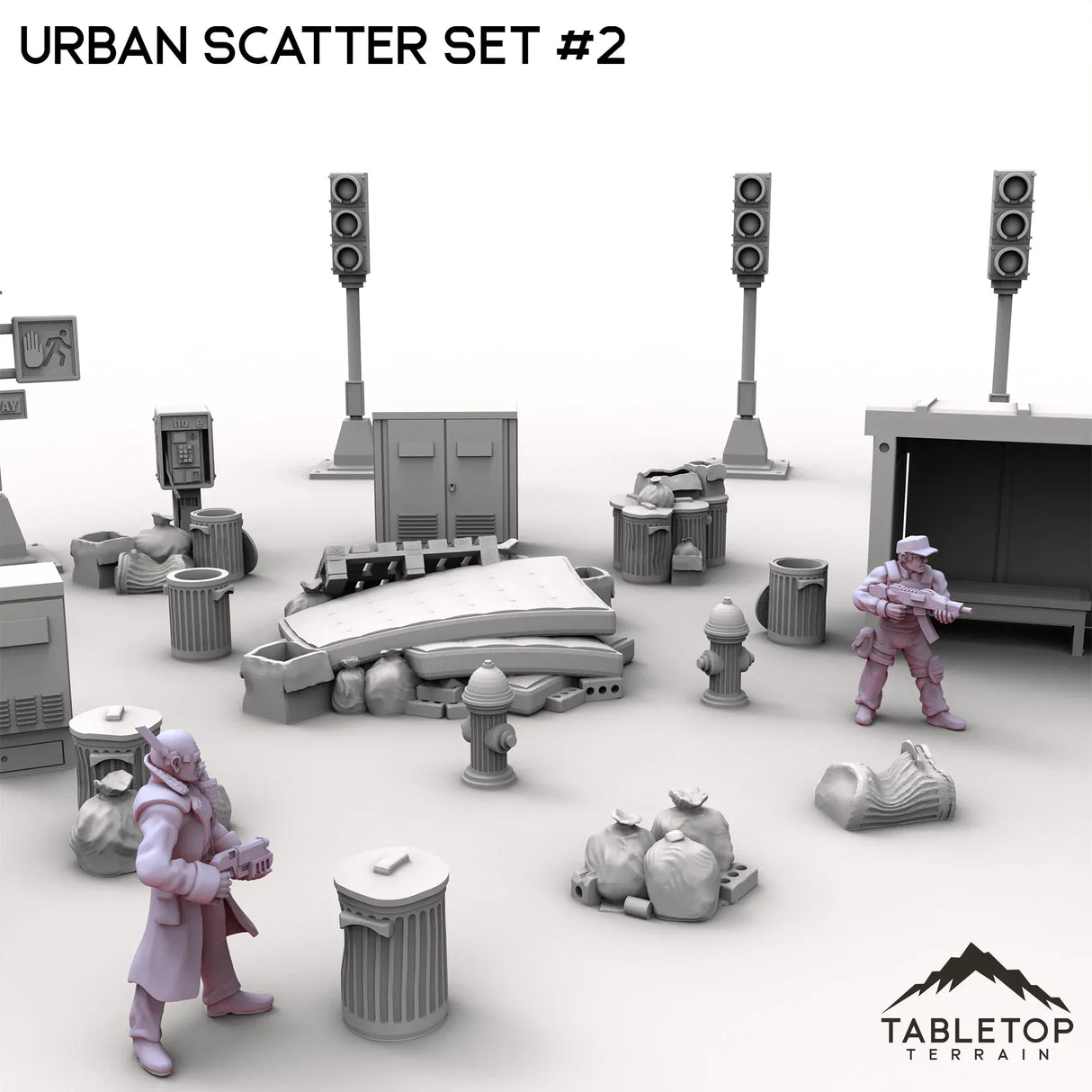 Tabletop Terrain Scatter Terrain Urban Scatter Set #2