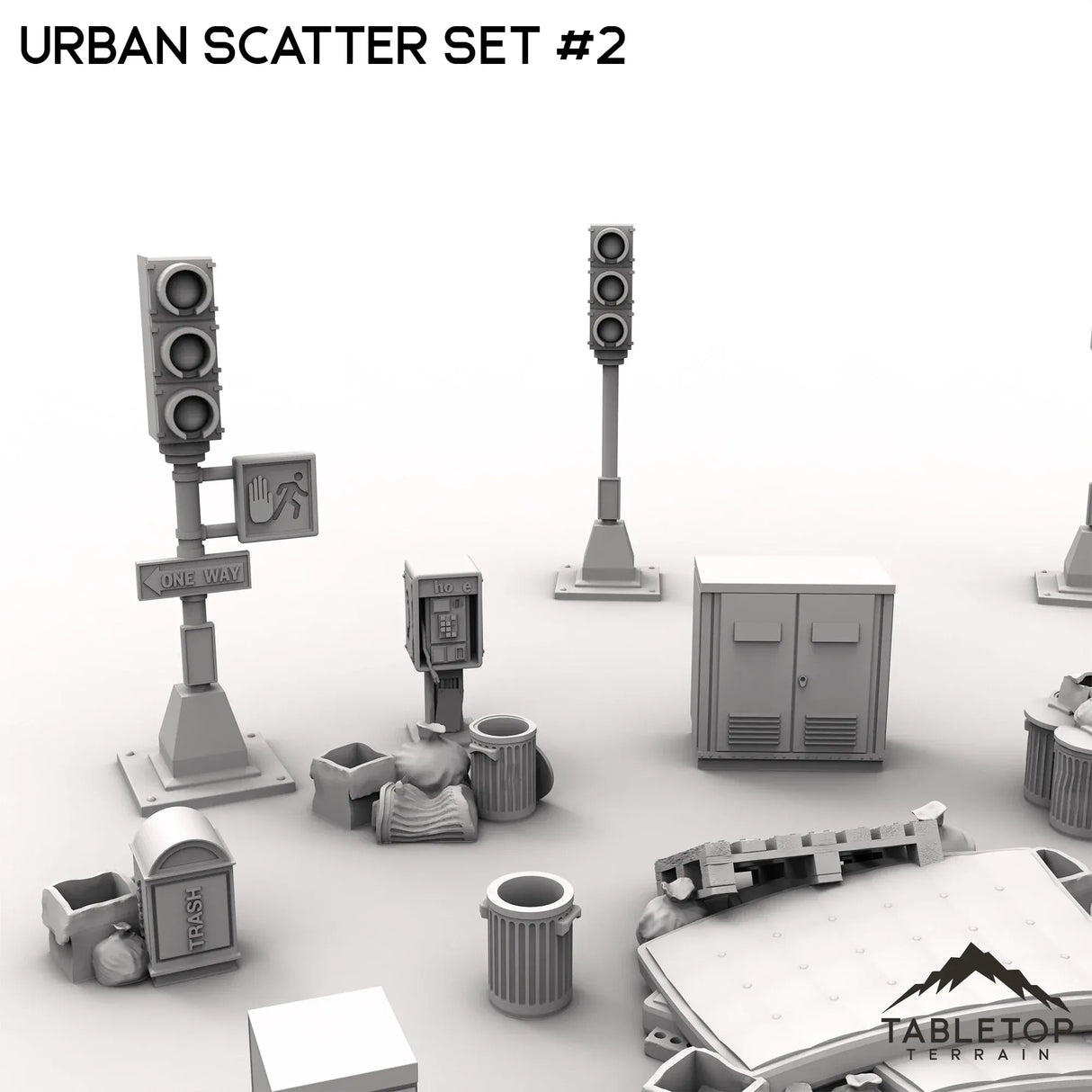 Tabletop Terrain Scatter Terrain Urban Scatter Set #2