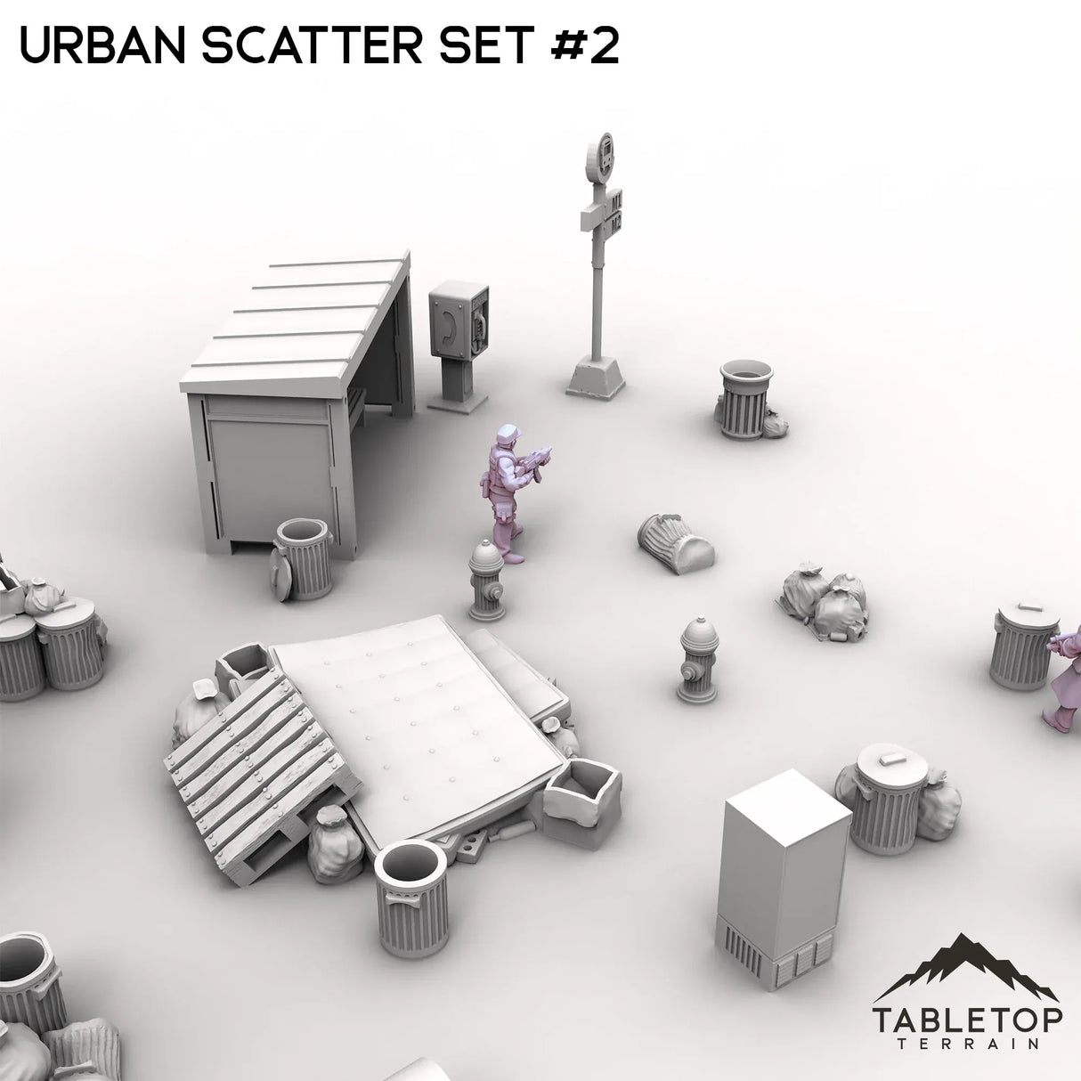 Tabletop Terrain Scatter Terrain Urban Scatter Set #2