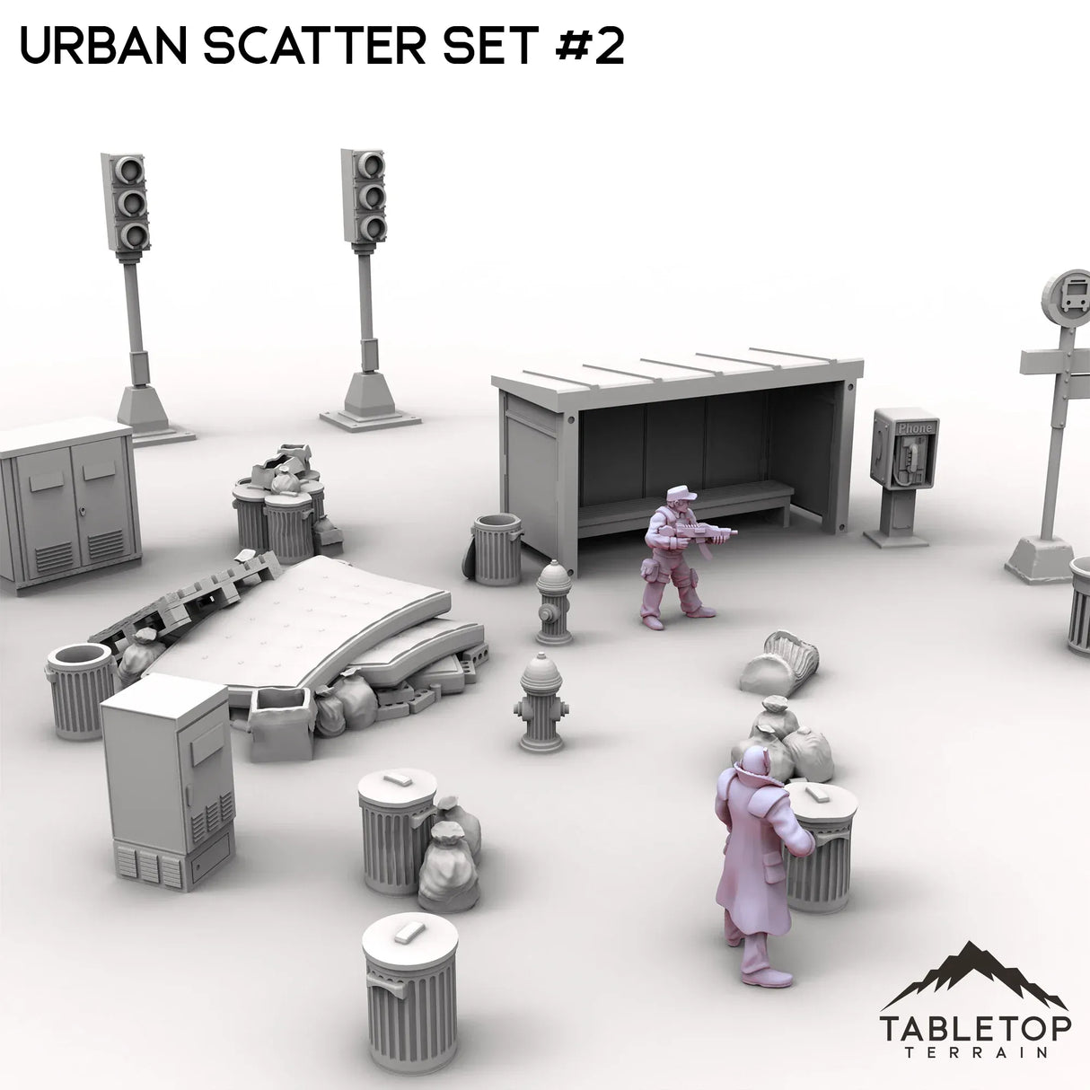 Tabletop Terrain Scatter Terrain Urban Scatter Set #2