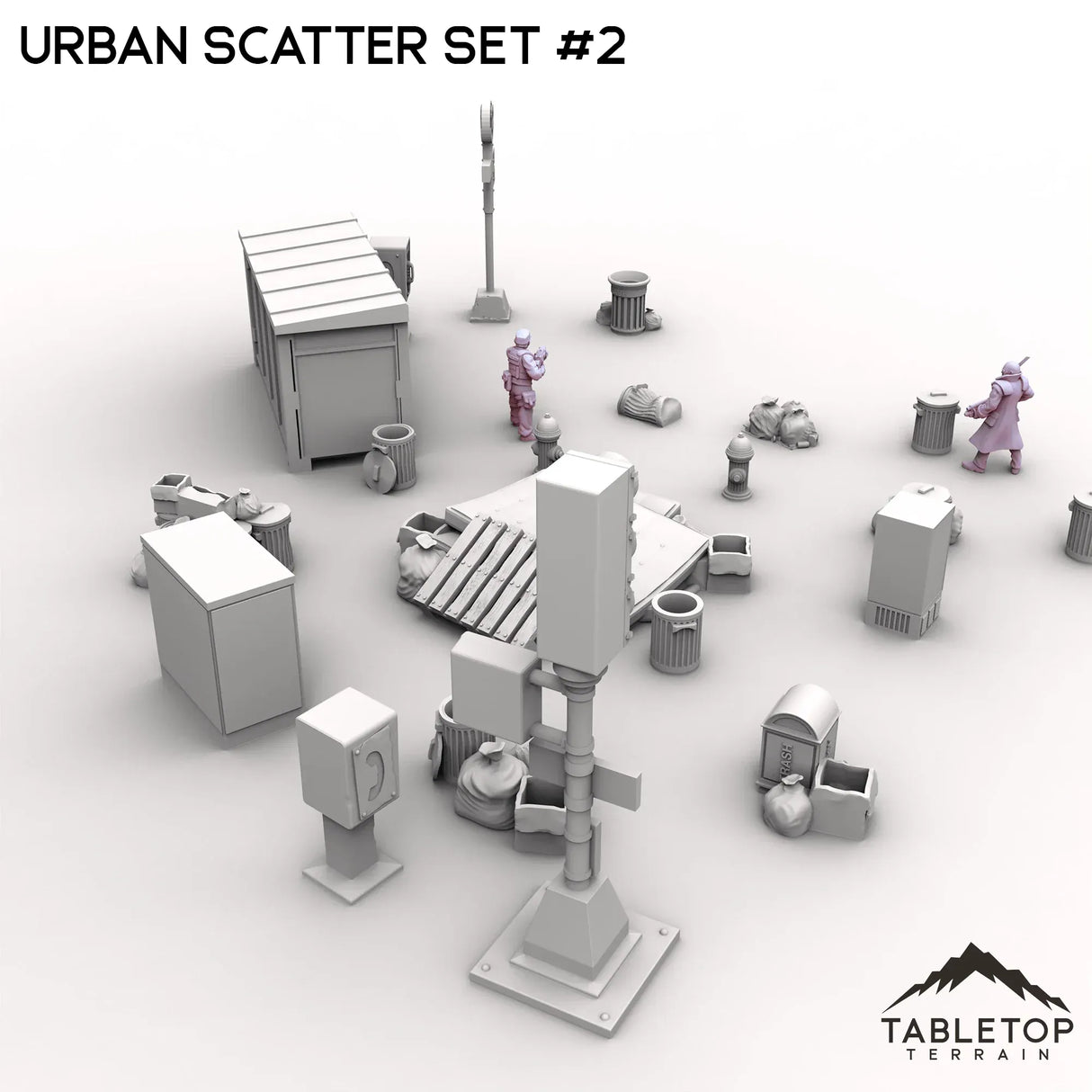 Tabletop Terrain Scatter Terrain Urban Scatter Set #2