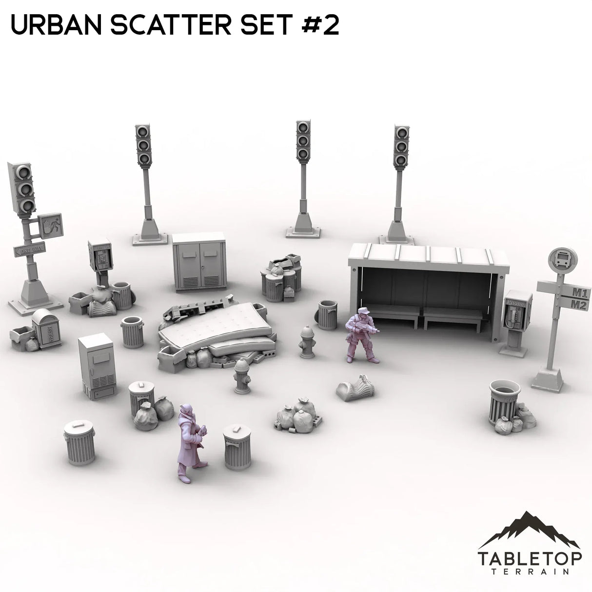 Tabletop Terrain Scatter Terrain Urban Scatter Set #2